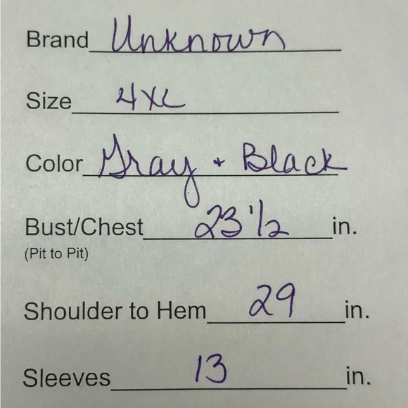 Women’s Plus Size 4XL Gray Black Colorblock Pocket Tee | Casual Everyday Top - Picture 8 of 8